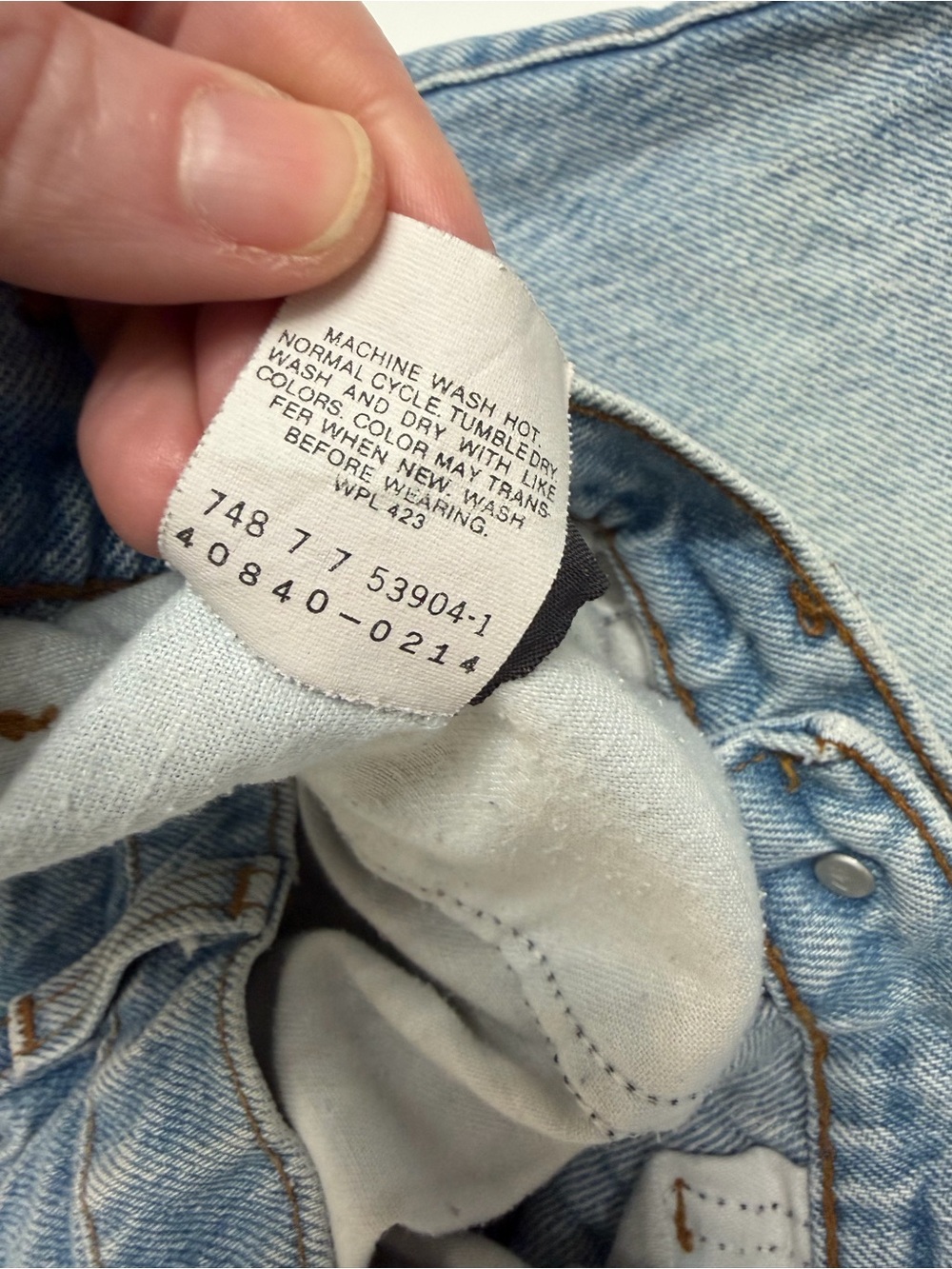 Vintage Levi’s 550 Made in USA Jeans Light Wash 32x32 Relaxed Fit 90s - Picture 4 of 12